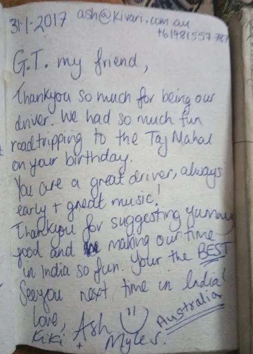 Hand Written Traveler Reviews 12