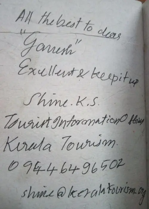 Hand Written Traveler Reviews 14