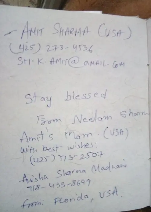 Hand Written Traveler Reviews 18