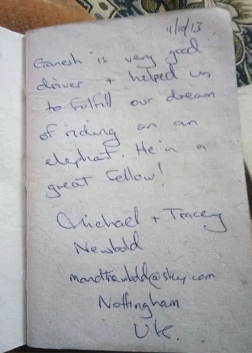 Hand Written Traveler Reviews 4