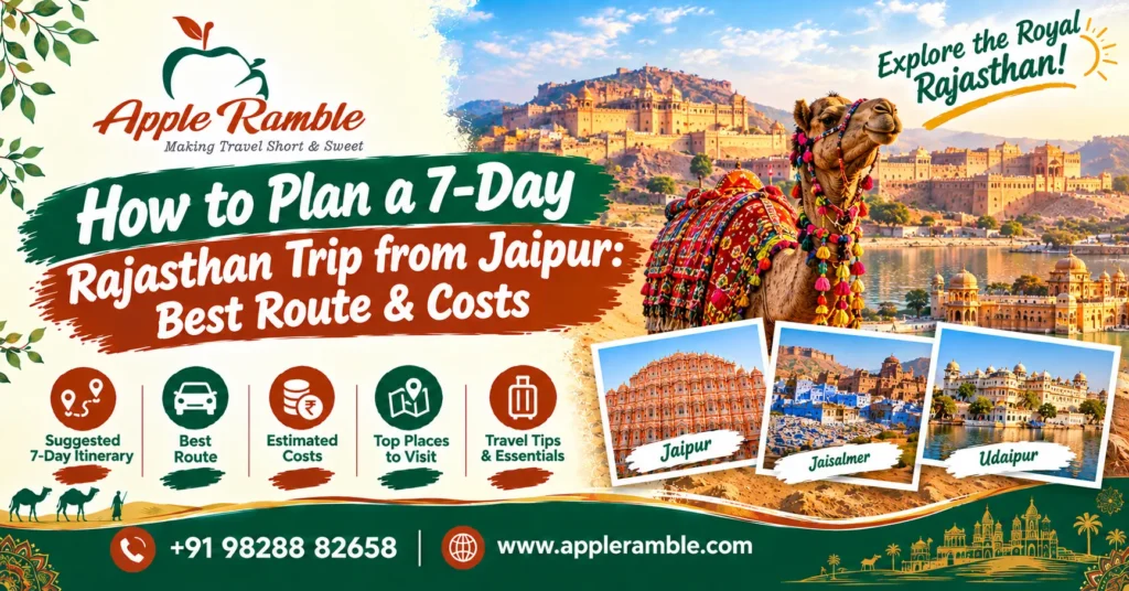 7 day Rajasthan trip from Jaipur