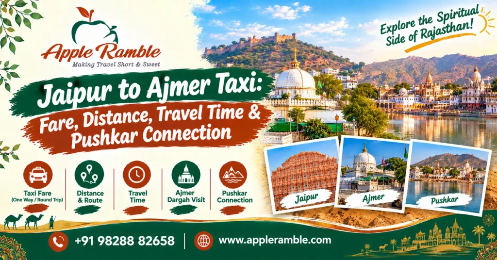 Jaipur to Ajmer Taxi