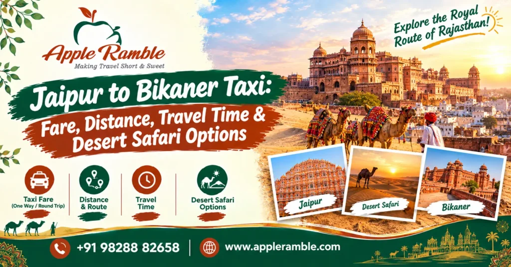 Jaipur to Bikaner Taxi
