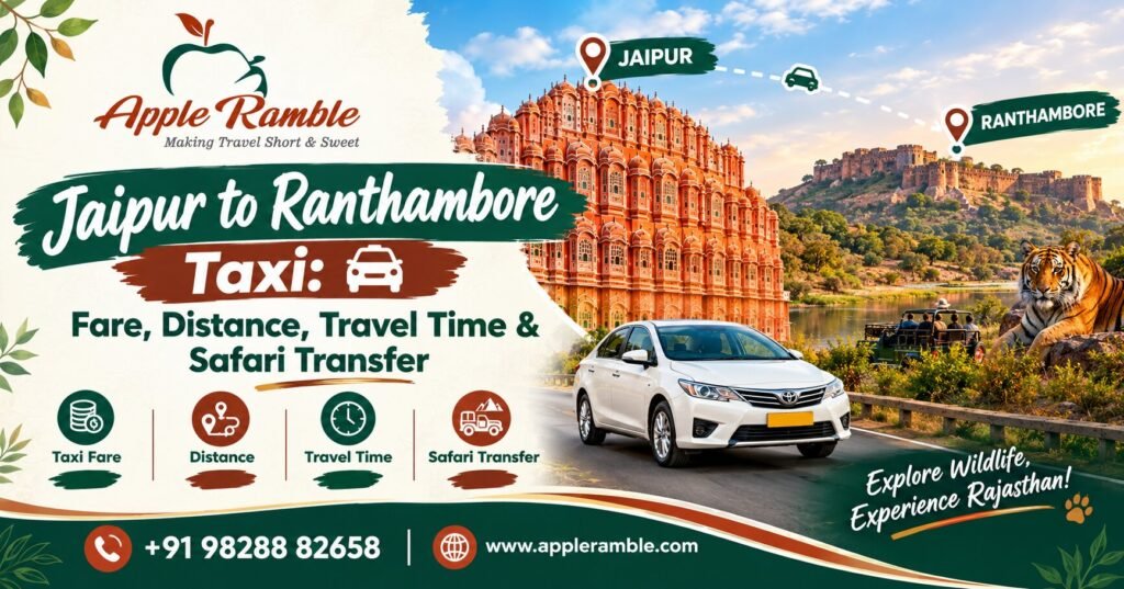 Jaipur to Ranthambore Taxi
