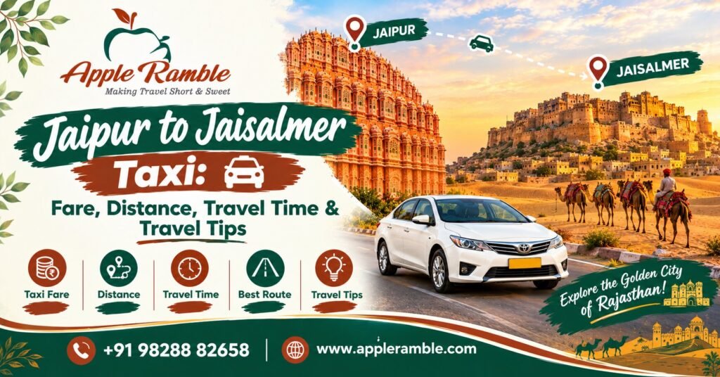 Jaipur to Jaisalmer Taxi