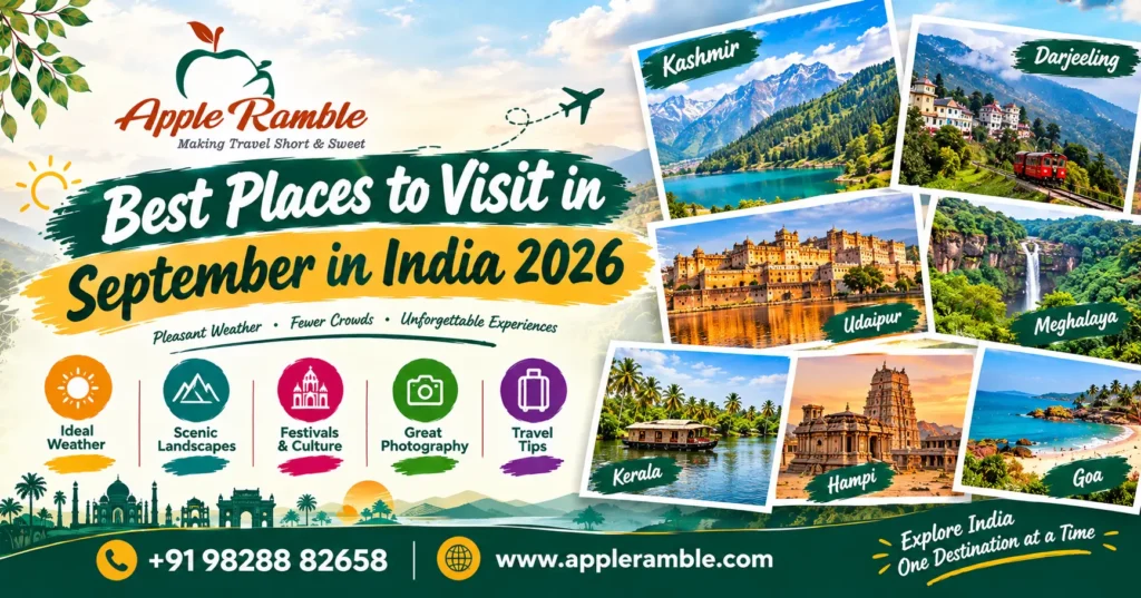 Places to Visit in September in India