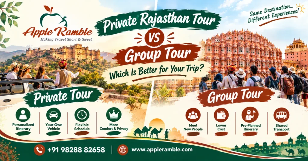 private vs group Rajasthan tour